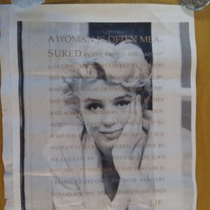 RARE Vintage Nike Marilyn Monroe Poster 17x24 Heavy Distress